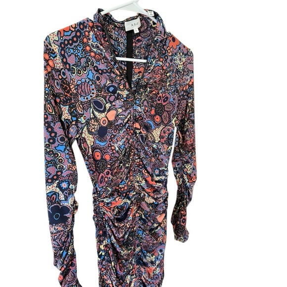 A.L.C Nolan Ruched Bodycon Mini Dress - Picture 9 of 9